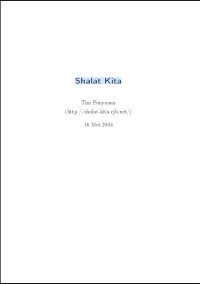 Image of (E) Shalat Kita